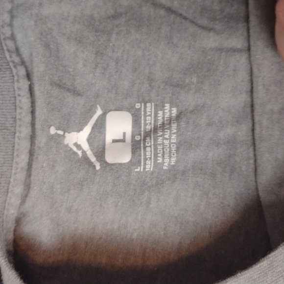 Jordan - Black gray lot of 2 Jordan tees size large - Picture 2 of 4